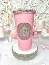 Load image into Gallery viewer, 20oz Stainless Steel HELLO KITTY rhinestone logo tumbler