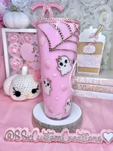 Load image into Gallery viewer, 👻🩷 Spooky Season Acrylic tumbler 🕸️🕷️