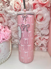 Load image into Gallery viewer, 🎀 Pearl & Pink Rhinestone Tumbler🎀