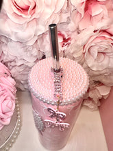 Load image into Gallery viewer, 🎀 Pearl & Pink Rhinestone Tumbler🎀