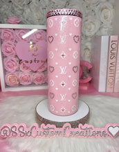 Load image into Gallery viewer, Rhinestone Hearts Luxe 20oz Skinny