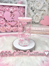 Load image into Gallery viewer, Glass Bow & Hearts Tumbler