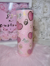 Load image into Gallery viewer, *RTS* 🩷XOXO hearts and locket Tumbler🎀