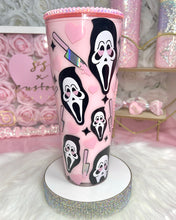 Load image into Gallery viewer, 24oz Acrylic SnowGlobe SCREAM Tumbler