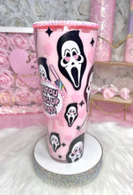 Load image into Gallery viewer, 24oz Acrylic SnowGlobe SCREAM Tumbler