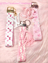 Load image into Gallery viewer, Faux leather LUXE Key Fob/Wristlet