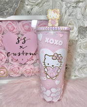 Load image into Gallery viewer, 24oz Acrylic Kitty XOXO Tumbler