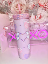 Load image into Gallery viewer, 16oz skinny PINK Vday tumbler