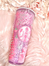 Load image into Gallery viewer, 24oz Acrylic SNOW GLOBE tumbler *BABY IT'S COLD OUTSIDE"