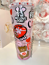 Load image into Gallery viewer, 24oz Acrylic CUPID'S BOOK Tumbler