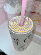 Load image into Gallery viewer, 16 oz Frosted Glass Bunny Tumbler