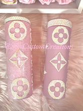 Load image into Gallery viewer, 20oz Stainless Steel Tumbler Pink/White, with screw on lid