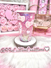Load image into Gallery viewer, Acrylic Snow Globe H-Kitty Tumbler
