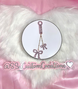 Rhinestone Bows - Tumbler Charm