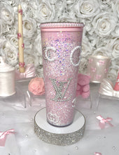 Load image into Gallery viewer, Ready to ship 24oz Acrylic SnowGlobe Tumbler
