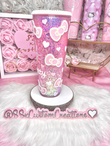 Acrylic Snow Globe H-Kitty Tumbler