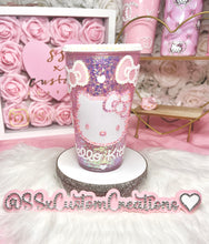 Load image into Gallery viewer, Acrylic Snow Globe H-Kitty Tumbler
