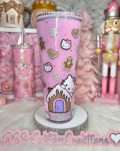 H-Kitty Gingerbread Cutie Acrylic Tumbler