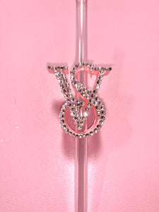 VS Rhinestone Straw topper