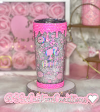 Load image into Gallery viewer, 20oz *STAINLESS STEEL* Rhinestone filled with hearts tumbler
