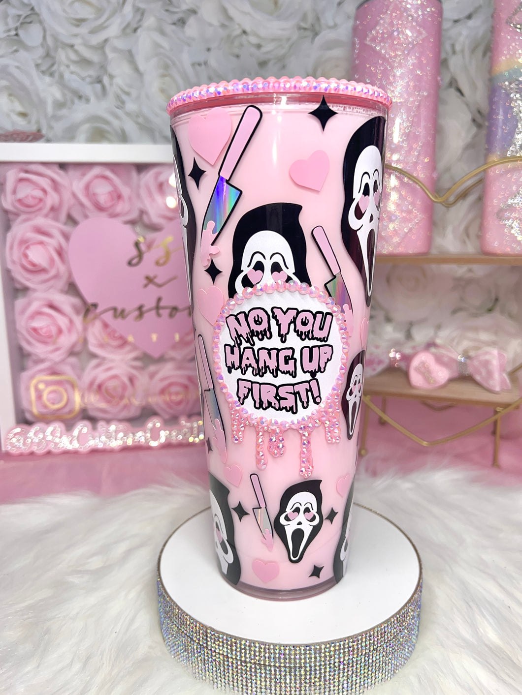 24oz Acrylic SnowGlobe SCREAM Tumbler