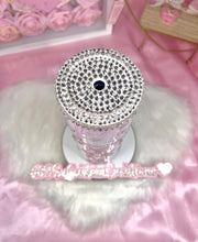 Load image into Gallery viewer, 🩷20oz SS BARBIE Tumbler Light Pink Base Rhinestone Hearts🩷 pinkprettiness
