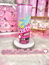 Load image into Gallery viewer, 20oz SS Textured Glitter Barbie Tumbler
