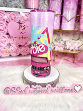 Load image into Gallery viewer, 20oz SS Textured Glitter Barbie Tumbler
