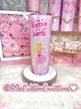 Load image into Gallery viewer, 20oz SS Textured Glitter Barbie Tumbler
