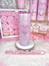 Load image into Gallery viewer, 20oz SS Textured Glitter Barbie Tumbler
