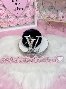 Lv pom pom keychain discount
