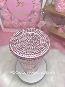 Pink'd out Glittered 24oz Cold Cup