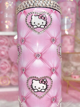 Load image into Gallery viewer, 20oz SS H-Kitty Quilted Hearts Tumbler
