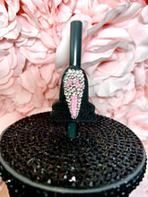 Load image into Gallery viewer, Ghost face with pink eyes straw topper
