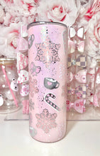 Load image into Gallery viewer, 20oz Stainless Steel PEEKABOO snowflake tumbler
