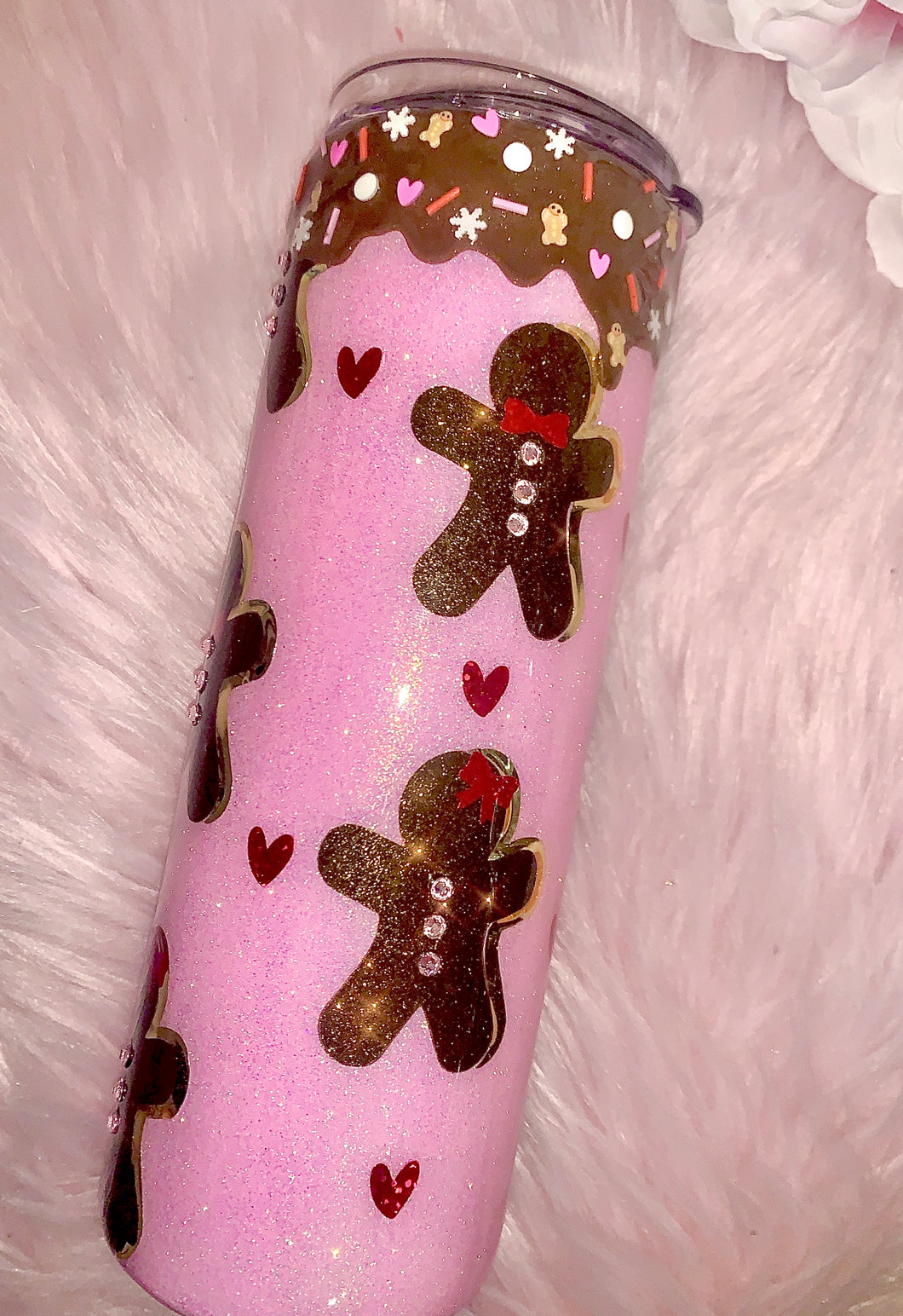 20oz stainless Steel Gingerbread, hot chocolate drip tumbler