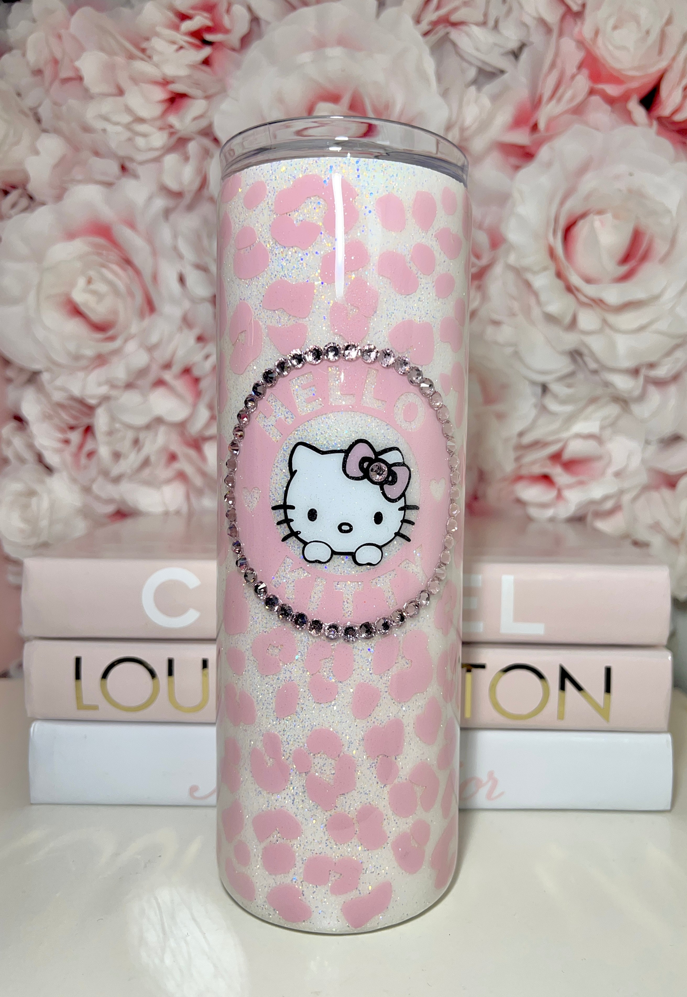 Hello‎ Kitty Tumbler Hello Kitty Dripping Tumbler 3D Pink Christmas 20oz Skinny  main image 2