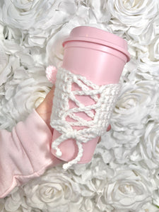 * Crocheted Kitty  cup Cozy*