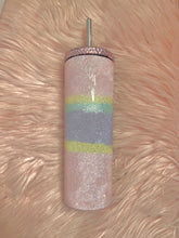 Load image into Gallery viewer, 20oz stainless steel pastel tumbler with rhinestone lid
