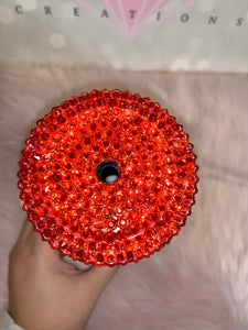 20oz SS Screw on lid Black/Red Tunbler