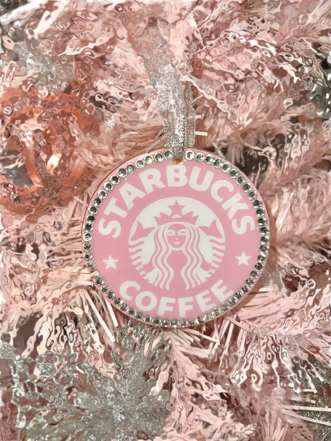 Starbucks Coffee Round PINK Ornament