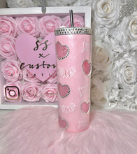 Load image into Gallery viewer, Diamonds on Hearts - 20oz SS Tumbler
