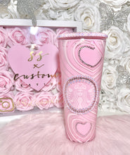 Load image into Gallery viewer, 24oz Acrylic Hearts Tumbler

