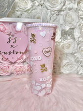 Load image into Gallery viewer, 24oz Acrylic Kitty XOXO Tumbler
