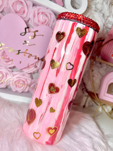 20oz SS Chocolate hearts Tumbler