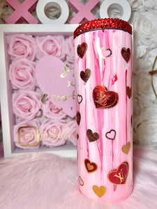 20oz SS Chocolate hearts Tumbler