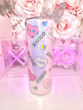 Load image into Gallery viewer, 20oz Stainless Steel VDAY Tumbler XOXO/hearts
