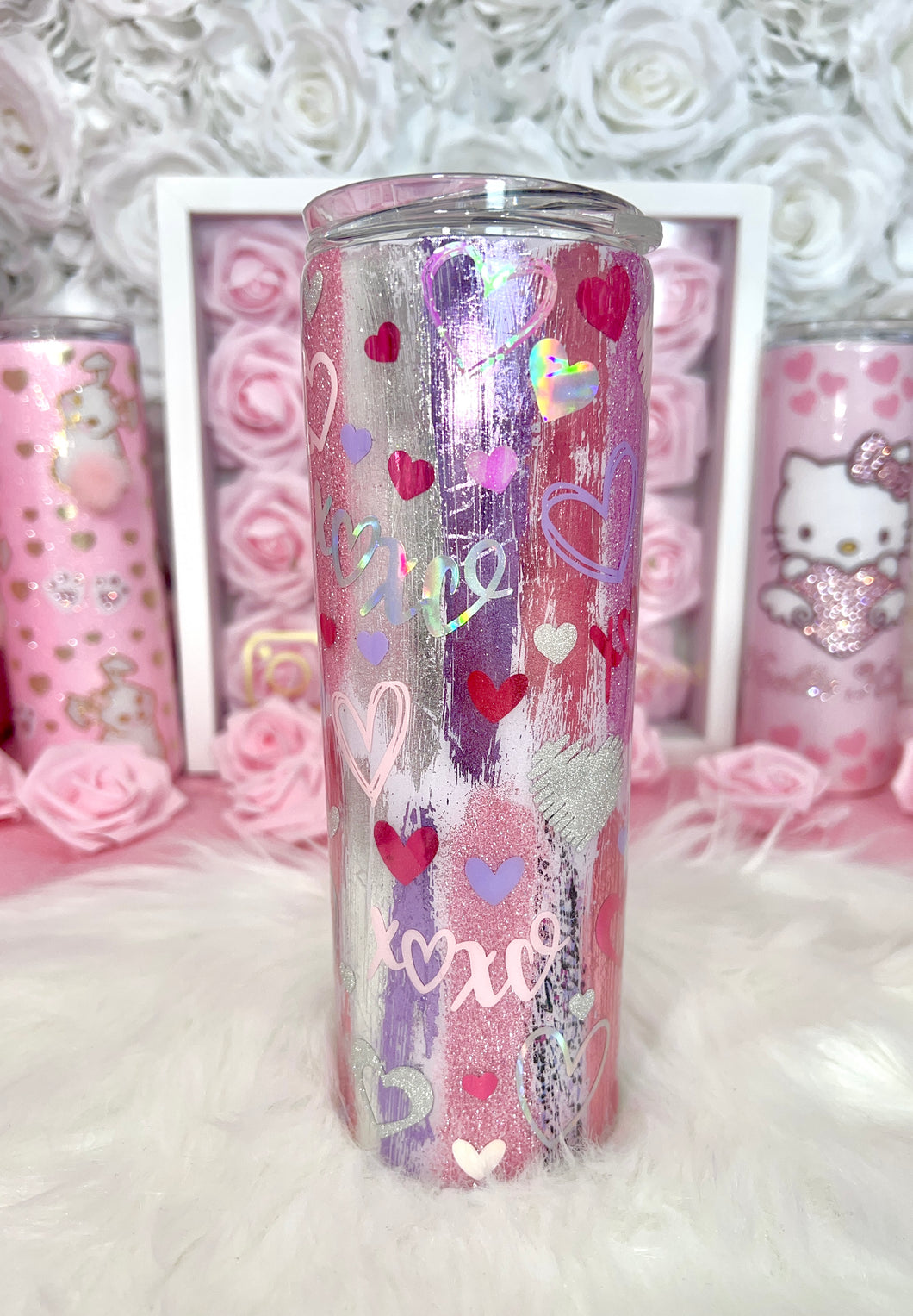 20oz SS RTS Lavender Glitter Tumbler
