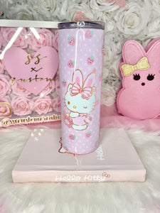 Kitty-Bunny Strawberry Tumbler