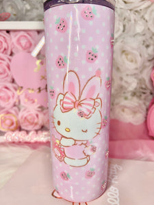Kitty-Bunny Strawberry Tumbler